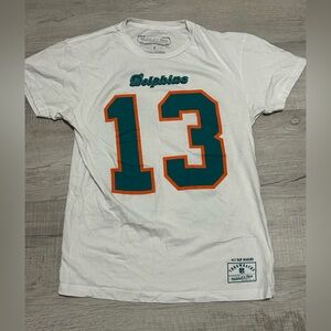Mitchell & Ness Dan Marino NFL Miami Dolphins throwback t-shirt. Sz Medium